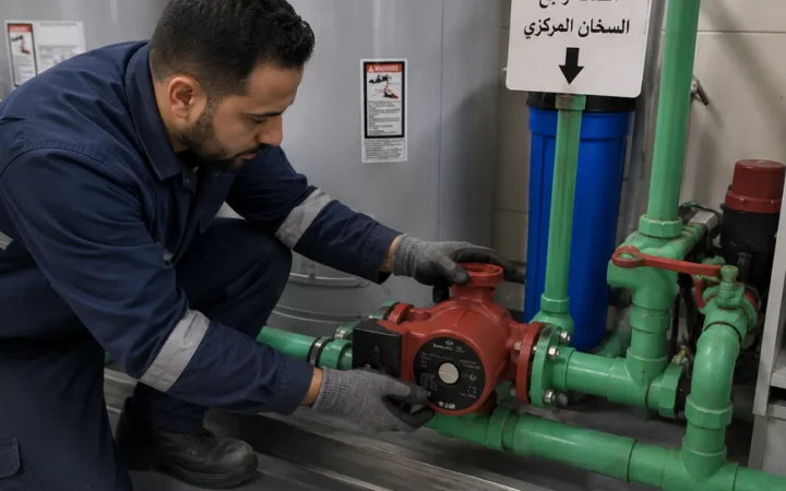 تبديل مضخة راجع السخان المركزي بالكويت